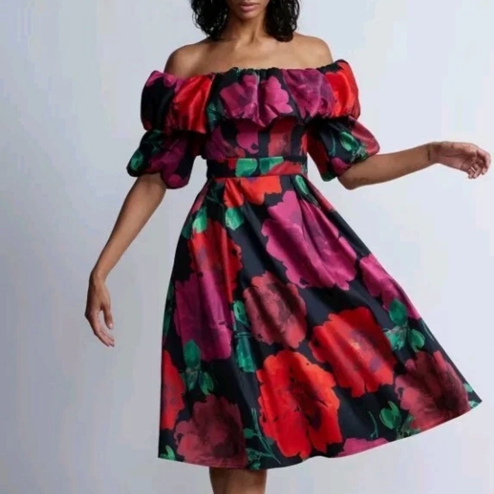 Floral Off-Shoulder Dress NEW!